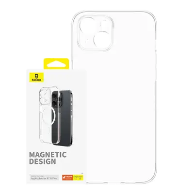 Magnetno ohišje za iPhone 15 Plus Baseus OS-Lucent Series (prozorno)