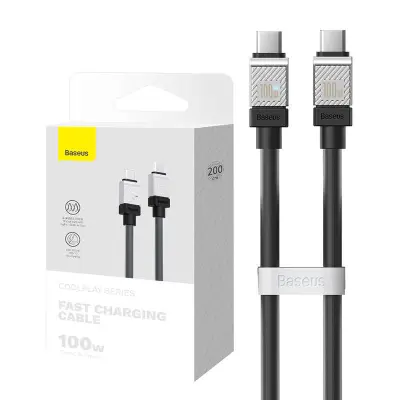 Kabel USB-C na USB-C Baseus CoolPlay 100W 2 m (črn)