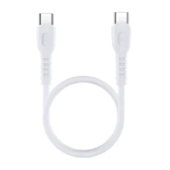 Kabel USB-C na USB-C Remax Ledy, RC-022, 65W, (bela)