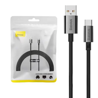 Kabel USB na USB-C Baseus Superior 100W 2m (črn)