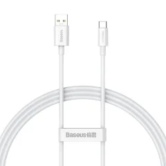 Baseus Superior Series kabel USB na USB-C, 65 W, 1 m (bela)
