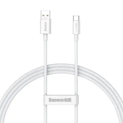 Baseus Superior Series kabel USB na USB-C, 65 W, 1 m (bela)
