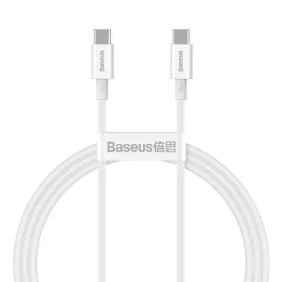 Kabel USB-C na USB-C Baseus Superior Series, 100 W, 1 m (bel)