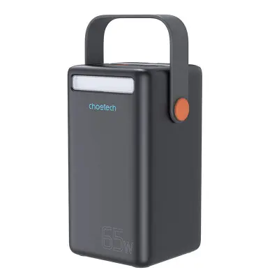 Mini prenosna polnilna postaja, powerbank Choetech B664 50000mAh 65W (črna)