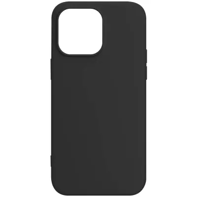 Ovitek za iPhone 15 Pro, Semi-rigid Matte Soft Touch, serija Fast Premium - crn
