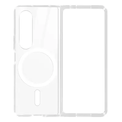Ovitek MagSafe za Samsung Galaxy Z Fold 4, trd - Crystal Mag Series Transparent