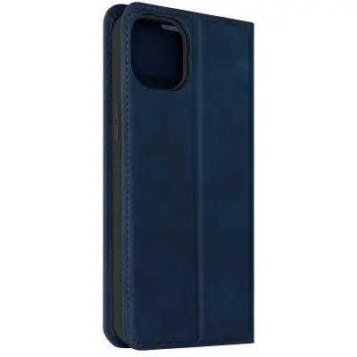 Funkcija stojala za denarnico za iPhone 15 Plus, stojalo za denarnico, nocno modra
