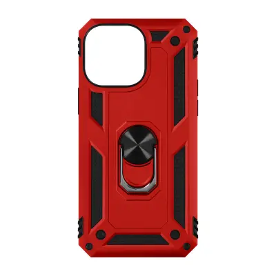 iPhone 15 Pro Max Shockproof Ring Case, serija ArmoRing Red