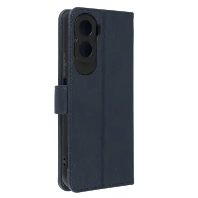 Honor 90 Lite Wallet Case Video Support, serija Chesterfield - Midnight Blue