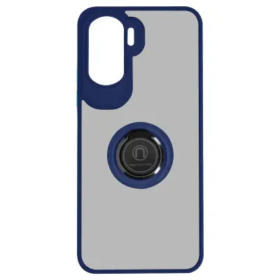 Ohišje Honor 90 Lite, podpora za kovinski obroc, serija Ringrip - modra