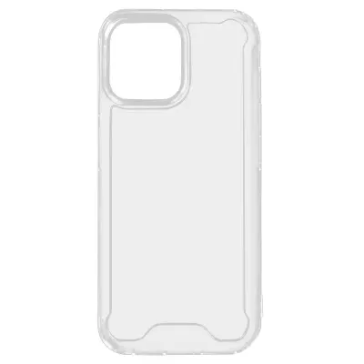 Ovitek za iPhone 15 Plus, trda hrbtna stran, prilagodljivi vogali, odporni proti udarcem - prozoren