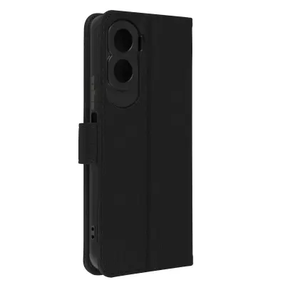 Honor 90 Lite Wallet Case Video Support, serija Chesterfield - crna