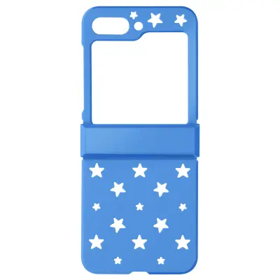 Trdi ovitek za Samsung Galaxy Z Flip 5, Star Case Collection - moder