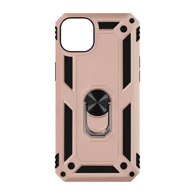 iPhone 15 Shockproof Ring Case, ArmoRing Rose gold serija