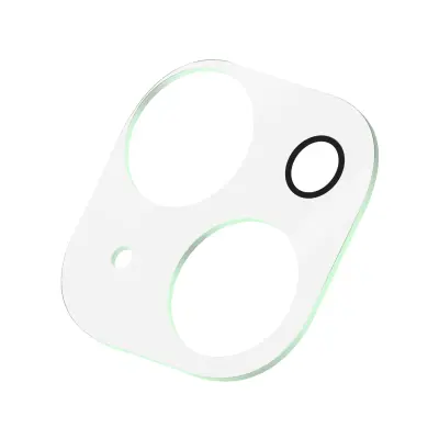 Kaljeno steklo za kamero iPhone 15 in 15 Plus, proti praskam - prozorno