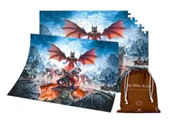 Elder Scrolls Online Vista iz Greymoorja | 1000 komad sestavljanke | Vključuje plakat in torbo | 68 x 48 | Za odrasle in najstnike | Kot nalašč za bož