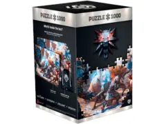 The Witcher 3: Wild Hunt Geralt & Triss v bitki | 1000 komad sestavljanke | Vključuje plakat in torbo | 68 x 48 | Za odrasle in najstnike | Kot nalašč