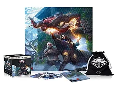 The Witcher 3: Wild Hunt Yennefer | 1000 komad sestavljanke | Vključuje plakat in torbo | 68 x 48 | Za odrasle in otroke, stare 14 let in več | Kot na