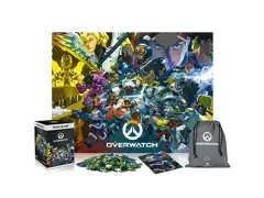 Overwatch: Heroes Collage | 1500 komad sestavljanke | Vključuje plakat in torbo | 85 x 58 | Za odrasle in otroke, stare 14 let in več | Kot nalašč za
