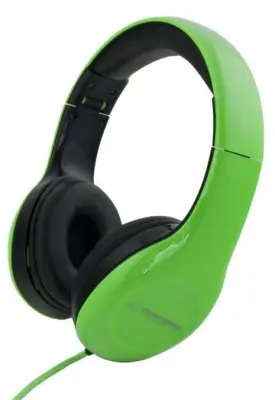 Slušalke ESPERANZA SOUL; stereo, audio, zložljive, zelene, 3m