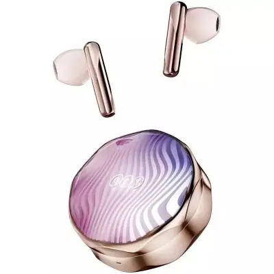 Slušalke Bluetooth za v uho QCY T21 FairyBuds, Floral Pink