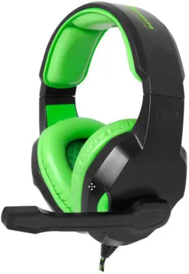 Slušalke GAMING ESPERANZA COBRA z mikrofonom, črno-zelene