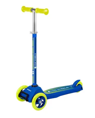 Trikolesni skiro REBEL otroški,modro - zelena barva