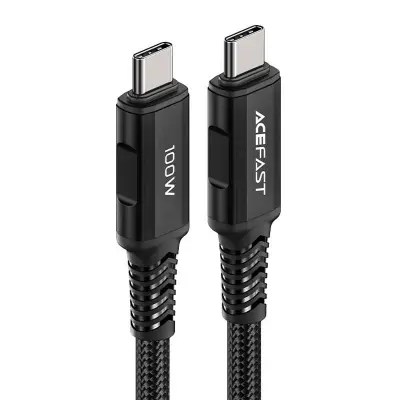 Kabel USB-C na USB-C Acefast C4-03, 100 W, 2 m (črn)