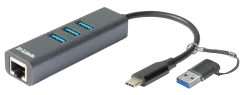 D-LINK DUB-2332 USB-C/USB-A mrežni adapter