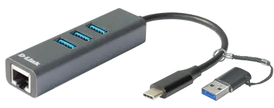 D-LINK DUB-2332 USB-C/USB-A mrežni adapter