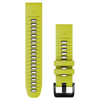 Garmin nadomestni pašček Quickfit 22'', silikonski, Electric Lime/Graphite