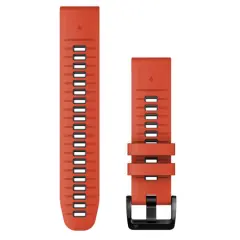 Garmin nadomestni pašček Quickfit 22'', silikonski, Flame Red/Graphite