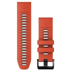 Garmin nadomestni pašček, Quickfit 26'', silikonski, Flame Red/Graphite