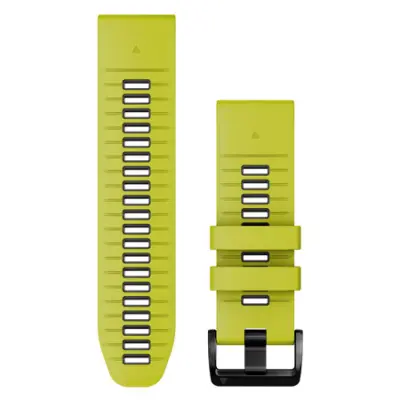 Garmin nadomestni pašček, Quickfit 26'', silikonski, Electric Lime/Graphite