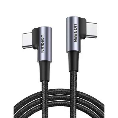 UGREEN US335 KOTNI (2) KABEL USB C 100W 1M SIV