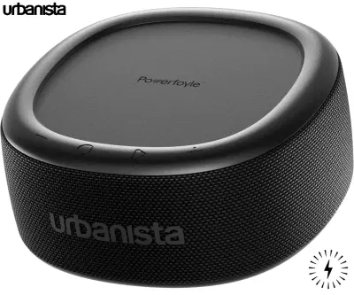 Prenosni SOLARNI zvočnik URBANISTA MALIBU, Bluetooth® 5.2, TWS/Stereo Link, IP67, USB-C, črn (Midnight Black)
