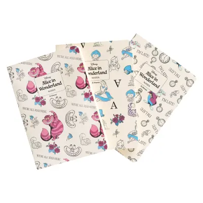 PAKET 3 ZVEZKI A6 DISNEY ALICA V ČUDEŽNI DEŽELI