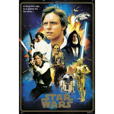 PLAKAT STAR WARS CLASSIC 40 JUNAKI OB LETNICI