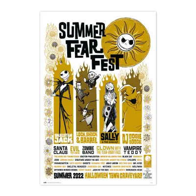 PLAKAT DISNEY NIGHTMARE PRED BOŽIČEM POLETNI FEAR FEST