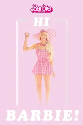 PLAKAT BARBIE THE MOVIE HI BARBIE!