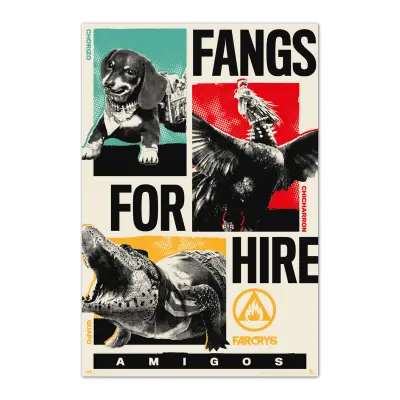 PLAKAT FARCRY6 FANGS ZA NAJEM