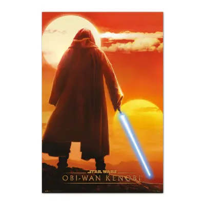 PLAKAT STAR WARS KENOBI TWIN SUNS