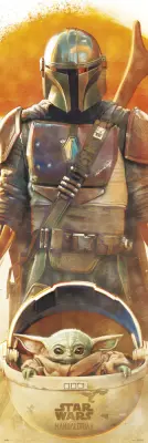 STAR WARS THE MANDALORIAN PLAKAT ZA VRATA