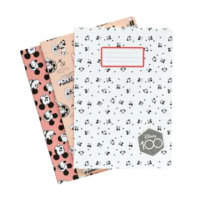 PAKET 3 ZVEZKI A5 DISNEY MICKEY 100. OBLETNICA