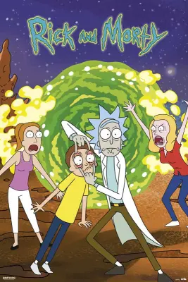 PLAKAT RICK IN MORTY PORTAL