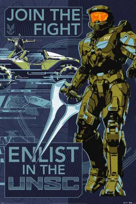 PLAKAT HALO INFINITE JOIN THE FIGHT