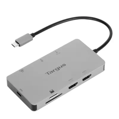 Docking Station Targus tipo c A 2x HDMI 2.0 2x USB-A PLATA