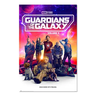 PLAKAT MARVEL GUARDIANS OF THE GALAXY VOL 3 - ŠE ENKRAT Z OBČUTKI