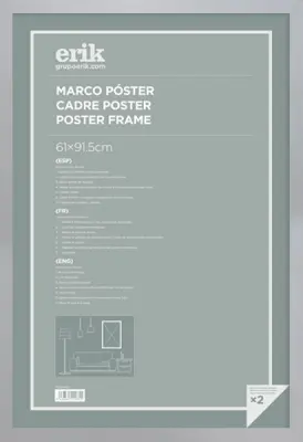 OKVIR ZA PLAKAT 61X91,5 CM MDF SREBRN