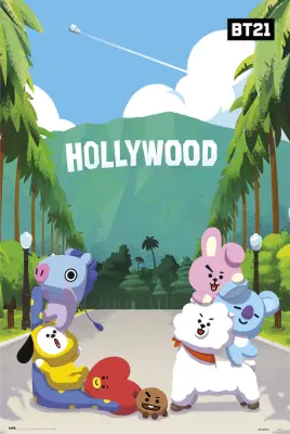 PLAKAT BT21 HOLLYWOOD